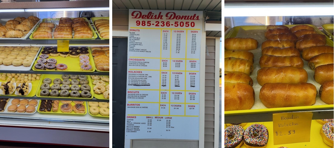 Delish Donuts Menu